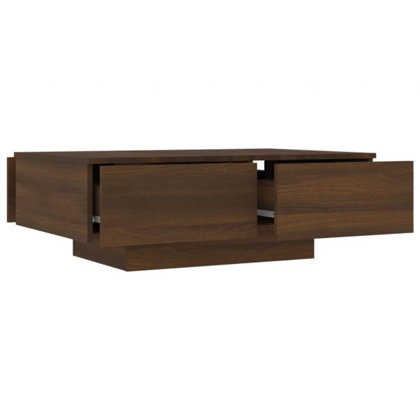 Couchtisch Braun Eichen-Optik 90x60x31 cm Holzwerkstoff