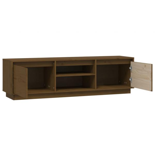 TV-Schrank Honigbraun 140x35x40 cm Massivholz Kiefer