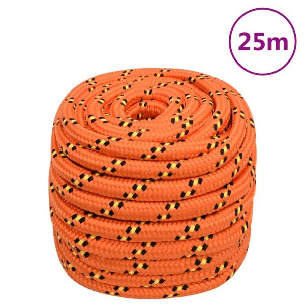 ARDEBO.de - Bootsseil Orange 20 mm 25 m Polypropylen