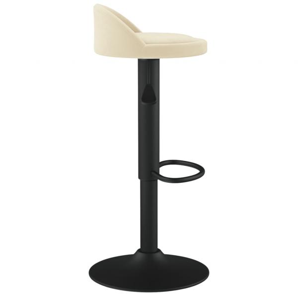 Barhocker 2 Stk. Creme Samt 