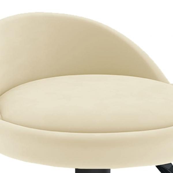 Barhocker 2 Stk. Creme Samt 