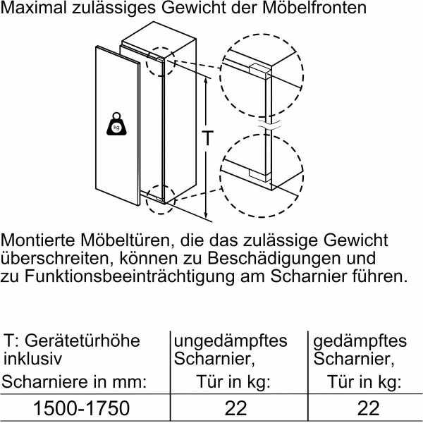 Neff GI7813CE0 N70 Einbau-Gefrierschrank, Nischenhöhe: 178 cm, 212 L, No Frost, Festtürtechnik, Vario Zone, Soft Close