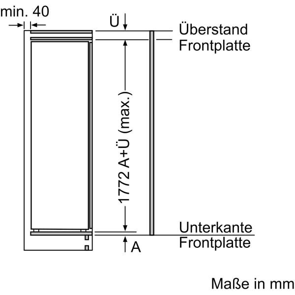 Neff GI7813CE0 N70 Einbau-Gefrierschrank, Nischenhöhe: 178 cm, 212 L, No Frost, Festtürtechnik, Vario Zone, Soft Close