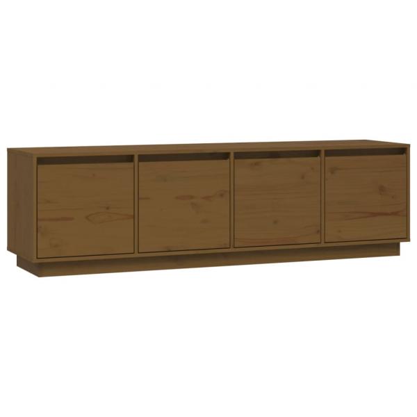 TV-Schrank Honigbraun 156x37x45 cm Massivholz Kiefer