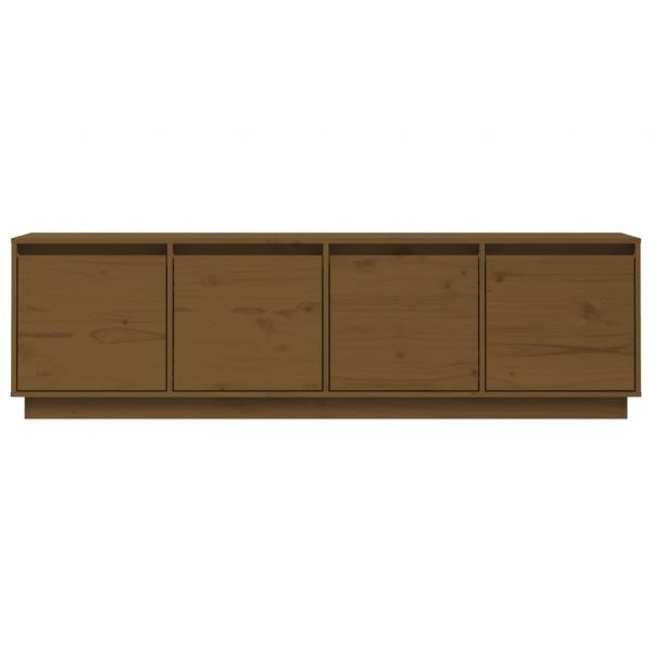 TV-Schrank Honigbraun 156x37x45 cm Massivholz Kiefer