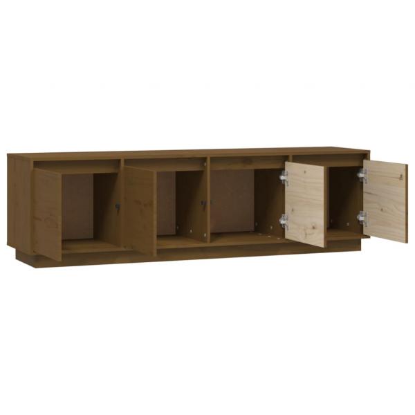 TV-Schrank Honigbraun 156x37x45 cm Massivholz Kiefer