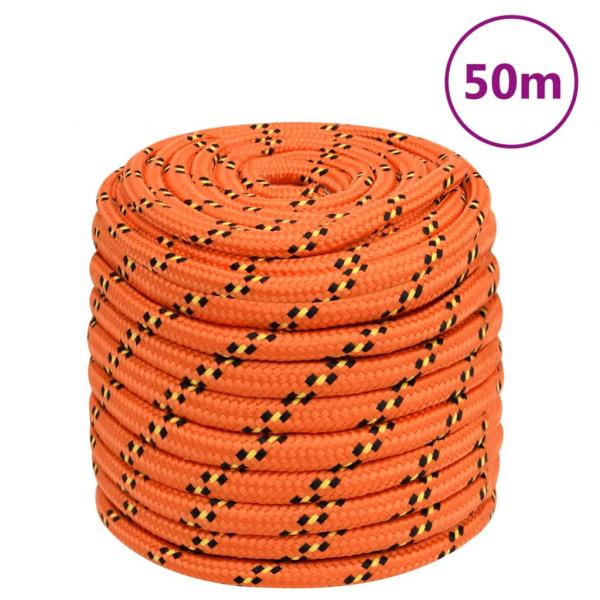 ARDEBO.de - Bootsseil Orange 18 mm 50 m Polypropylen