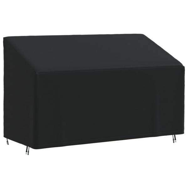 ARDEBO.de - Abdeckung für 3-Sitzer-Bank Schwarz 165x70x65/94 cm 420D Oxford