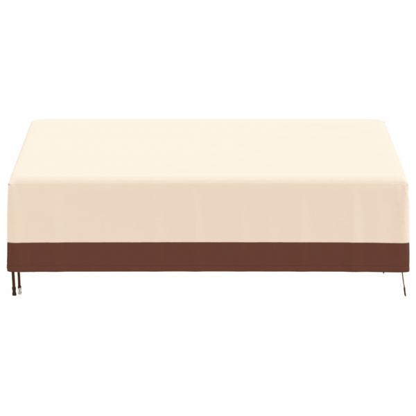 Abdeckung für 3-Sitzer-Bank Beige 204x86x48/73 cm 600D Oxford