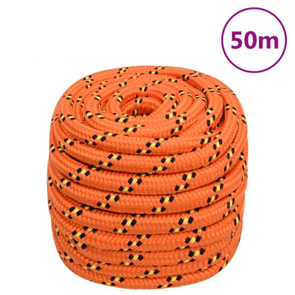 ARDEBO.de - Bootsseil Orange 20 mm 50 m Polypropylen