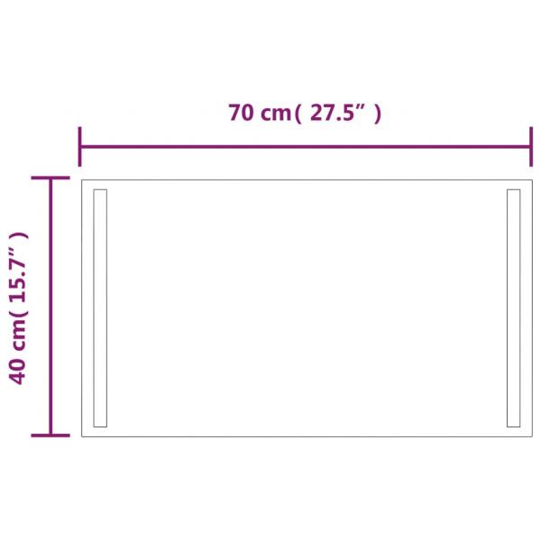 LED-Badspiegel 40x70 cm