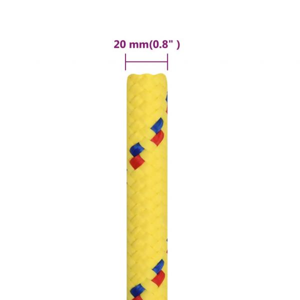 Bootsseil Gelb 20 mm 50 m Polypropylen