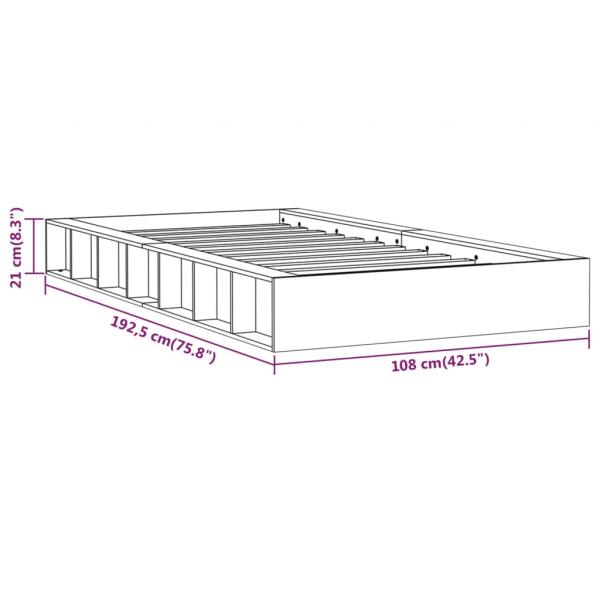 Massivholzbett 90x190 cm