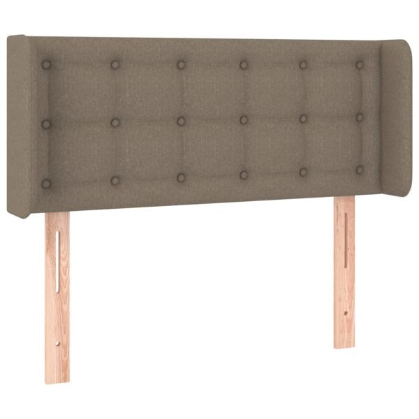 LED Kopfteil Taupe 83x16x78/88 cm Stoff