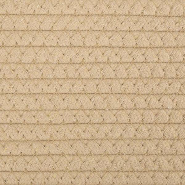 Aufbewahrungskörbe 2 Stk. Beige und Weiß Ø28x28 cm Baumwolle