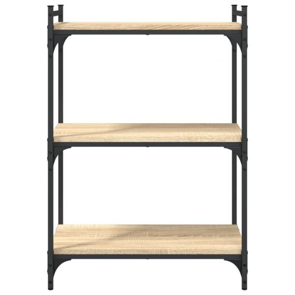 Bücherregal 3 Böden Sonoma-Eiche 60x30x86 cm Holzwerkstoff