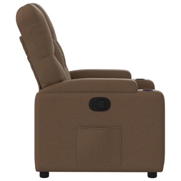 Relaxsessel Braun Stoff