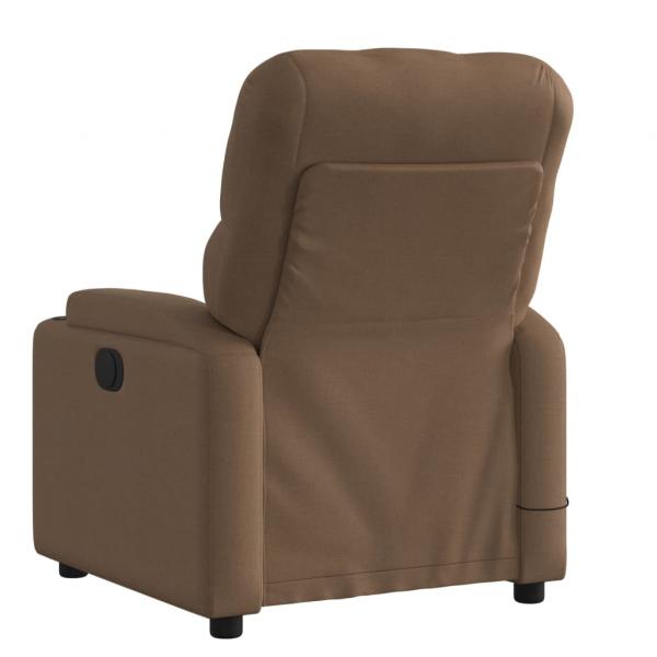 Massagesessel Braun Stoff