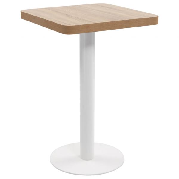 ARDEBO.de - Bistrotisch Hellbraun 50x50 cm MDF