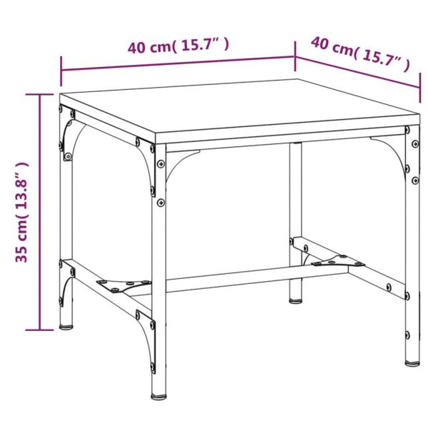 Beistelltische 2 Stk. Grau Sonoma 40x40x35 cm Holzwerkstoff