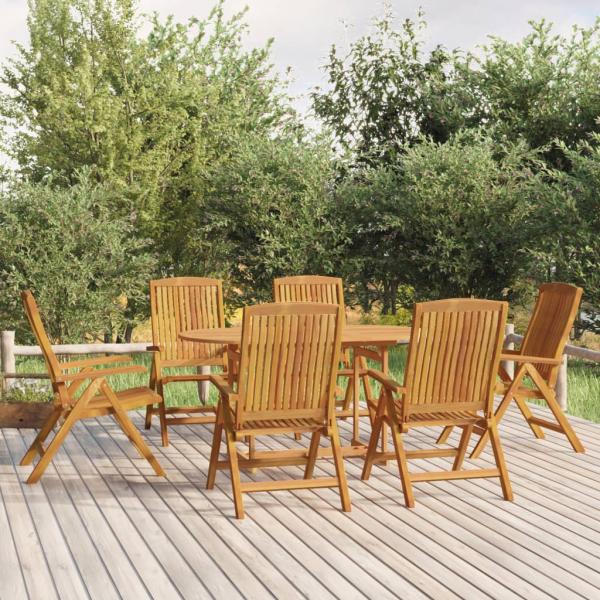 ARDEBO.de - 7-tlg. Garten-Essgruppe Massivholz Teak