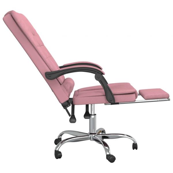 Bürostuhl mit Massagefunktion Rosa Samt