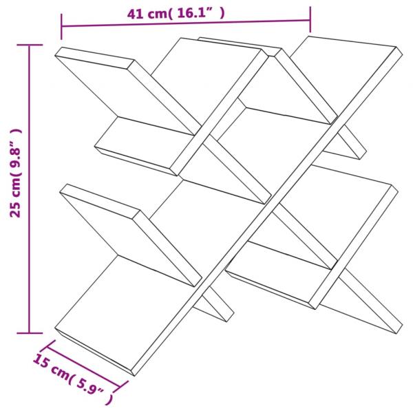 Weinregal für 5 Flaschen 41x15x25 cm Bambus