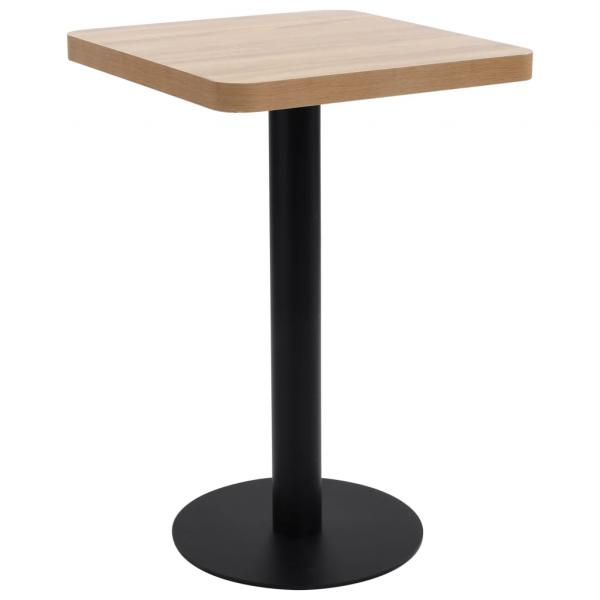 ARDEBO.de - Bistrotisch Hellbraun 50x50 cm MDF