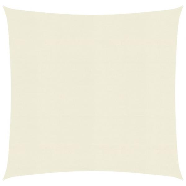 ARDEBO.de - Sonnensegel 160 g/m² Creme 4x4 m HDPE