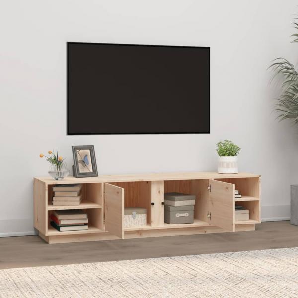 TV-Schrank 156x40x40 cm Massivholz Kiefer