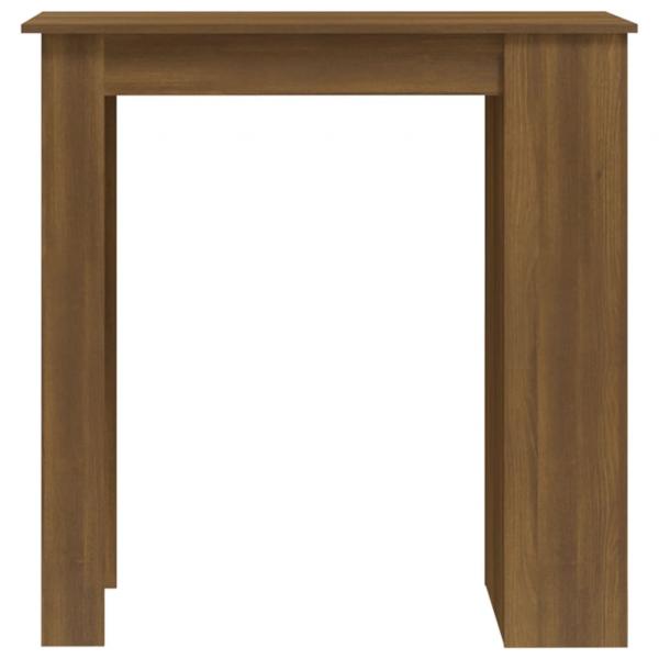 Bartisch mit Regal Braun Eiche 102x50x103,5 cm Holzwerkstoff