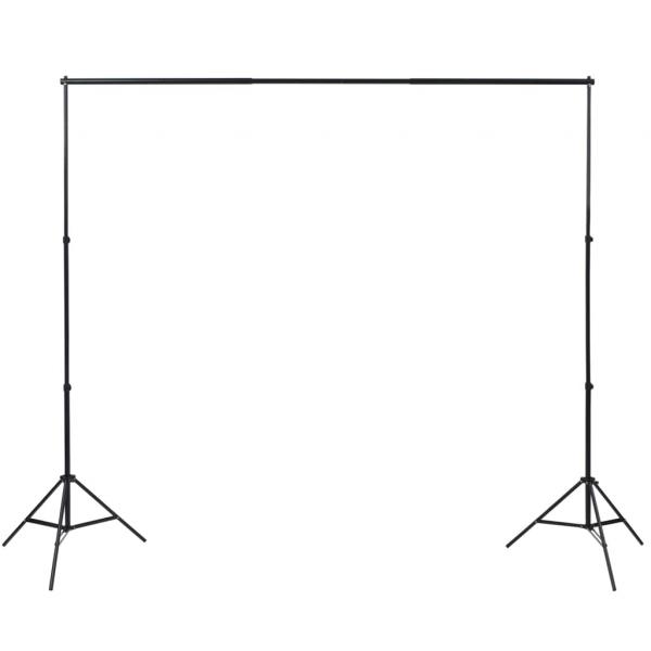 Fotostudio-Set mit Beleuchtung, Hintergrund und Reflektor