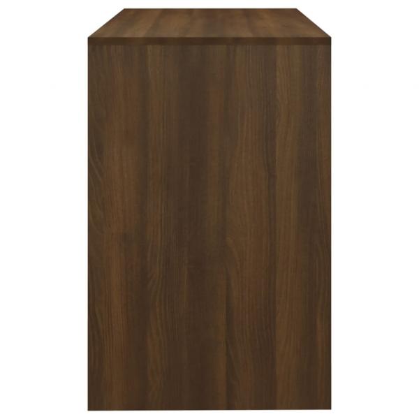 Schreibtisch Braun Eichen-Optik 101x50x76,5 cm Holzwerkstoff