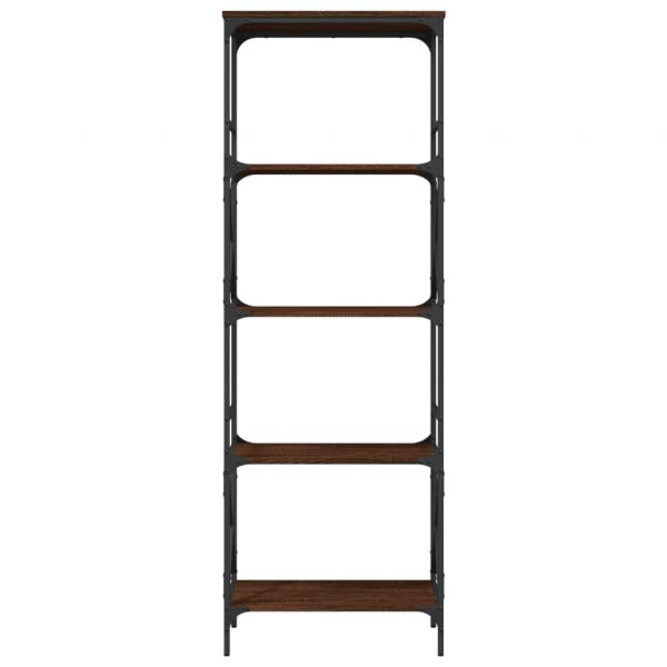 Bücherregal 5 Böden Braun Eiche-Optik 59x35x171cm Holzwerkstoff