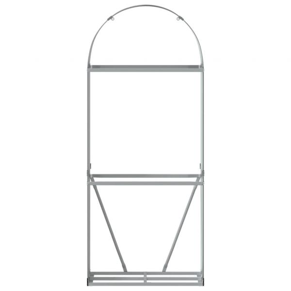 Kaminholzunterstand Braun 80x45x190 cm Verzinkter Stahl