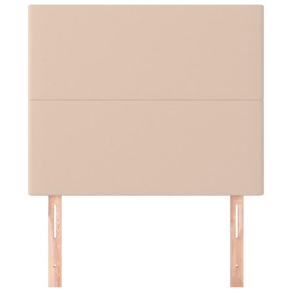 Kopfteile 2 Stk. Cappuccino-Braun 80x5x78/88 cm Kunstleder