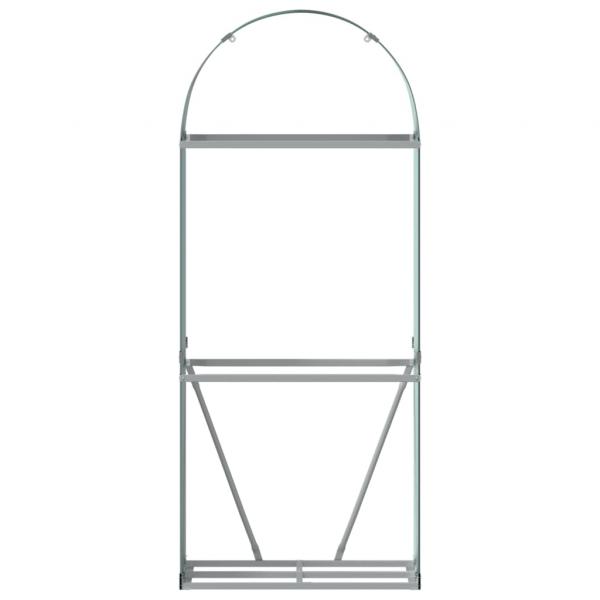 Kaminholzunterstand Grün 80x45x190 cm Verzinkter Stahl