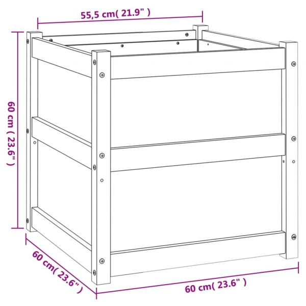 Pflanzkübel 60x60x60 cm Massivholz Douglasie