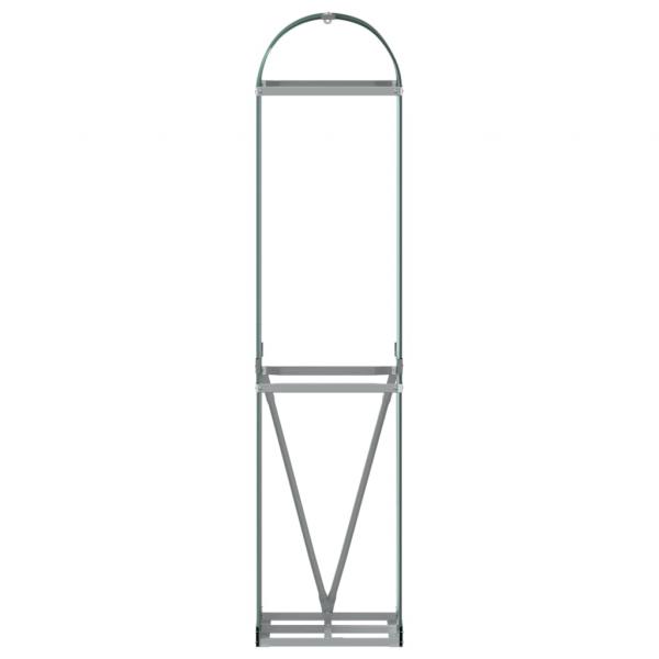 Kaminholzunterstand Grün 40x45x170 cm Verzinkter Stahl