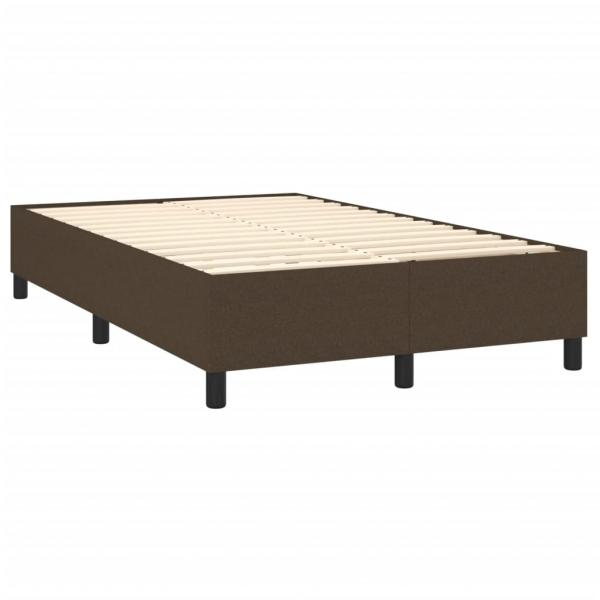 Boxspringbett mit Matratze Dunkelbraun 140x190 cm Stoff