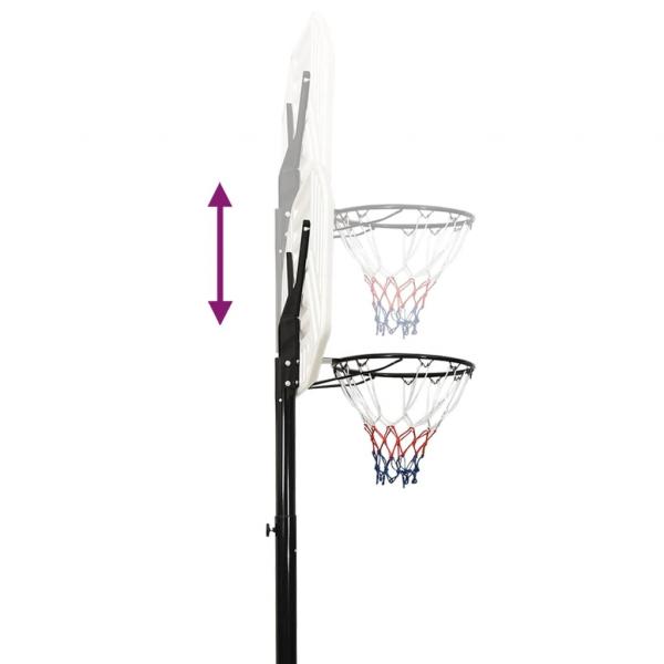 Basketballständer Weiß 258-363 cm Polyethylen