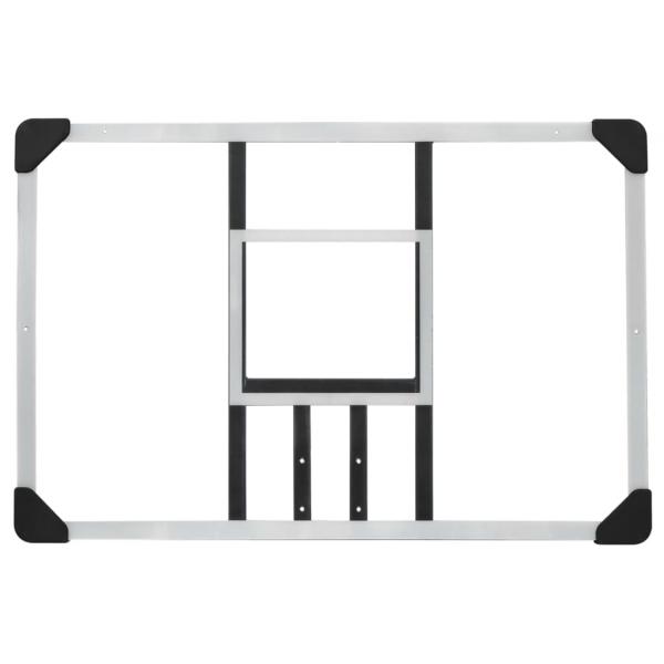 Basketballkorb Transparent 90x60x2,5 cm Polycarbonat