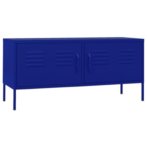 TV-Schrank Marineblau 105x35x50 cm Stahl    