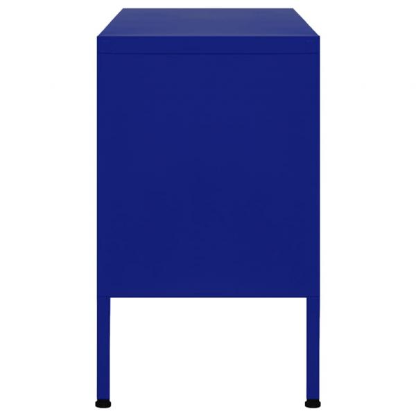 TV-Schrank Marineblau 105x35x50 cm Stahl    