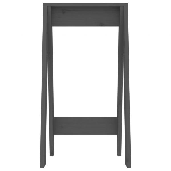 Hocker 2 Stk. Grau 40x40x75 cm Massivholz Kiefer