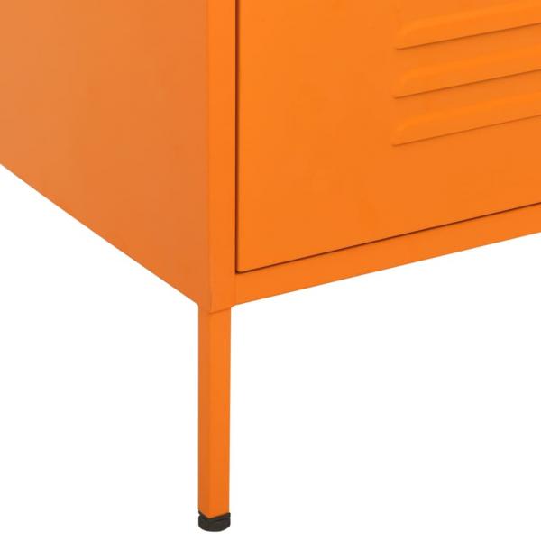 Kommode Orange 80x35x101,5 cm Stahl  