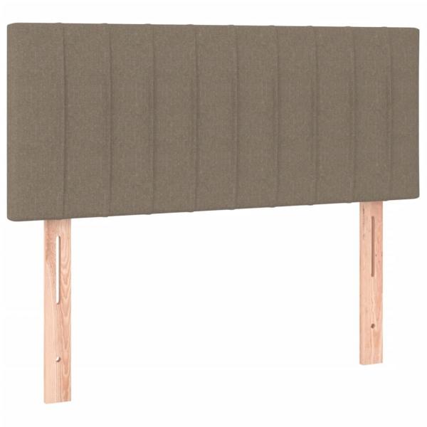 LED Kopfteil Taupe 80x5x78/88 cm Stoff