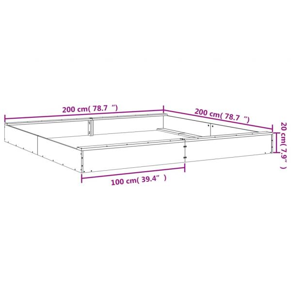 Sandkasten mit Sitzen Quadratisch Massivholz Douglasie