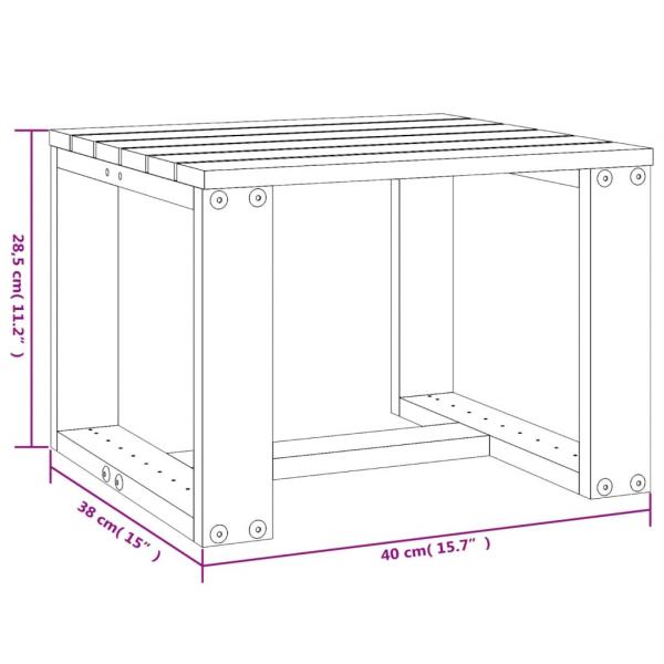 Garten-Beistelltisch 40x38x28,5 cm Massivholz Kiefer