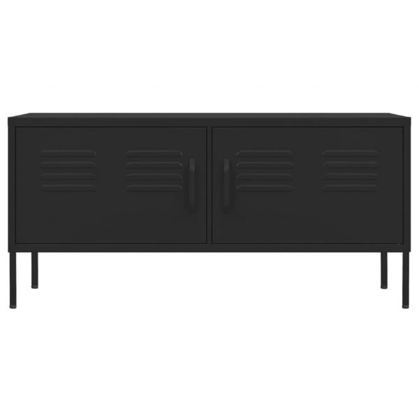 TV-Schrank Schwarz 105x35x50 cm Stahl    